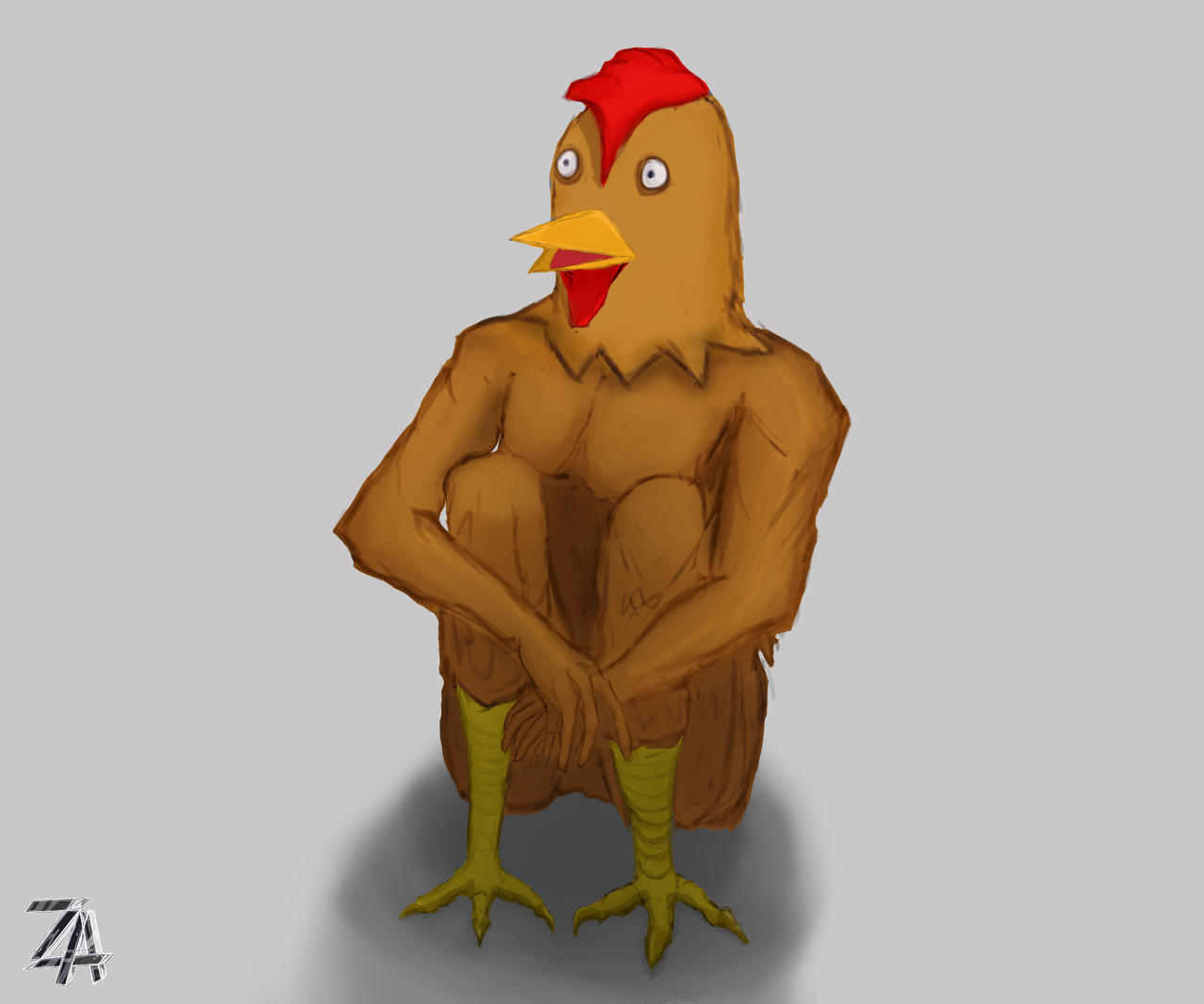 A Chicken headed humanoid Animatron - OpenDream