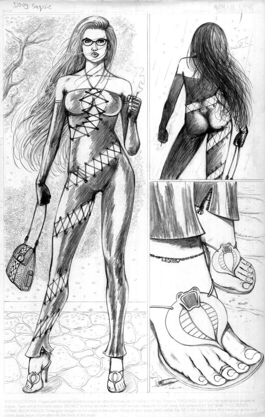 Baroness Suit and Cobra Sandal Design