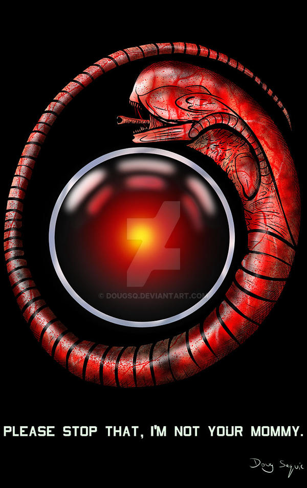 Alien and Hal 9000 ,2001 a Space Odyssey by DougSQ on DeviantArt