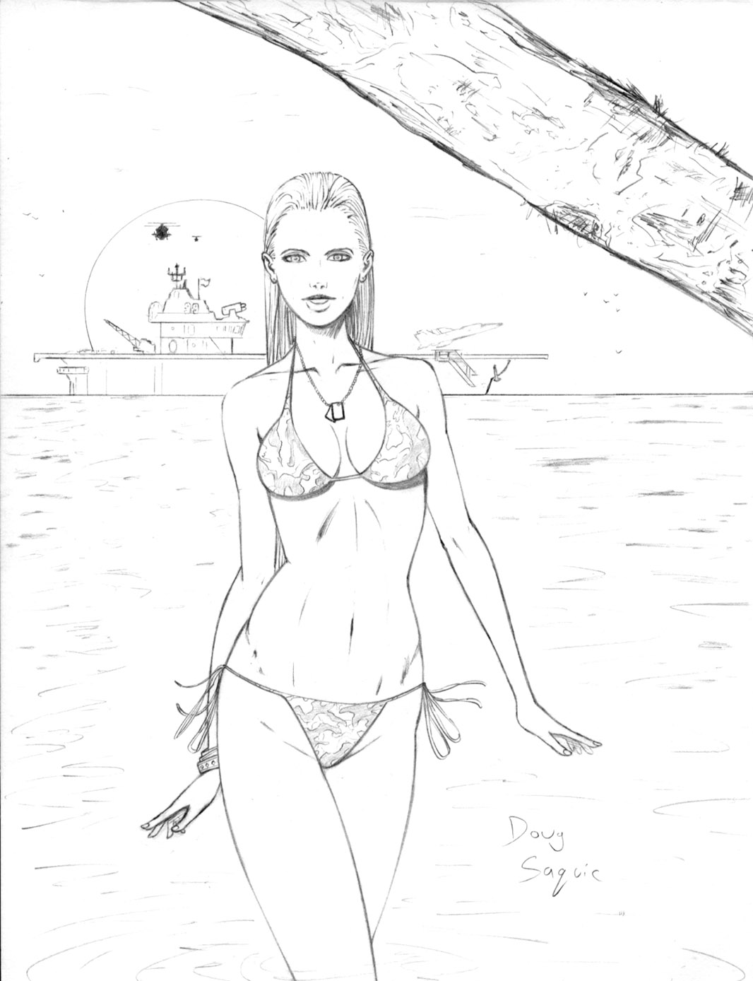 G.I. Joe Scarlet in a bikini