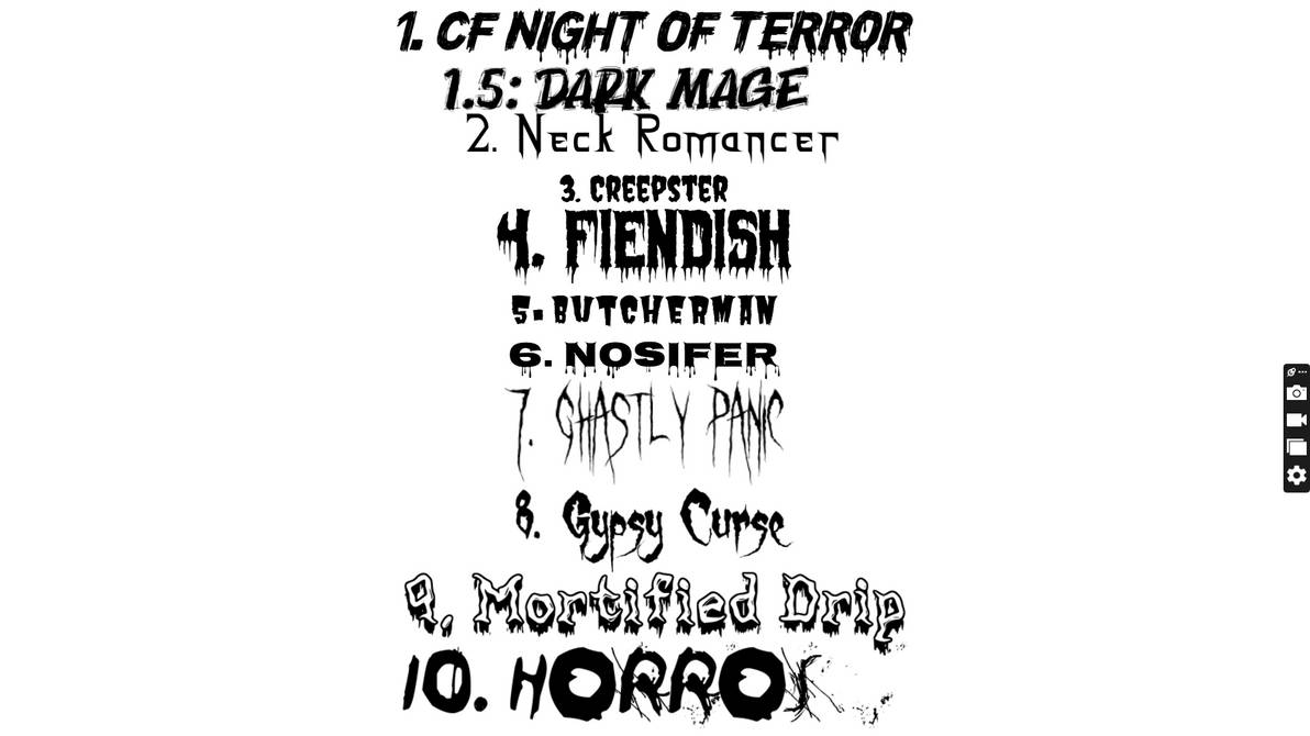 Scary Rune Text My top 10 favorite horror/scary fonts by DECBviantart on DeviantArt