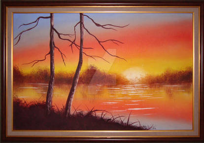 Lake in oil