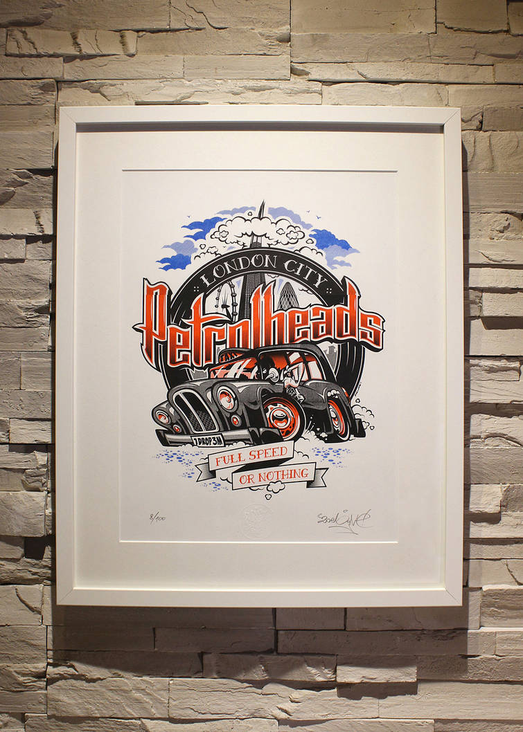ZoelOne Riso print - London City PetrolHeads by ZoelOner