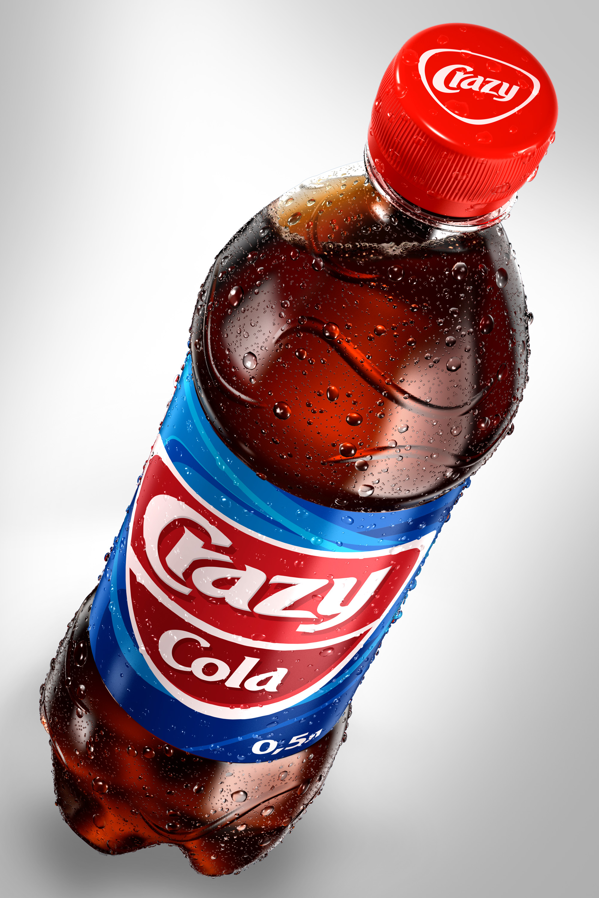 Crazy Cola 3D bottle