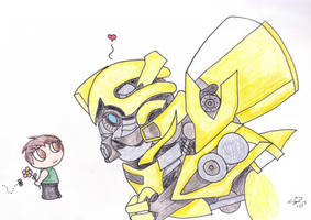 Bumblebee and chibi Sam