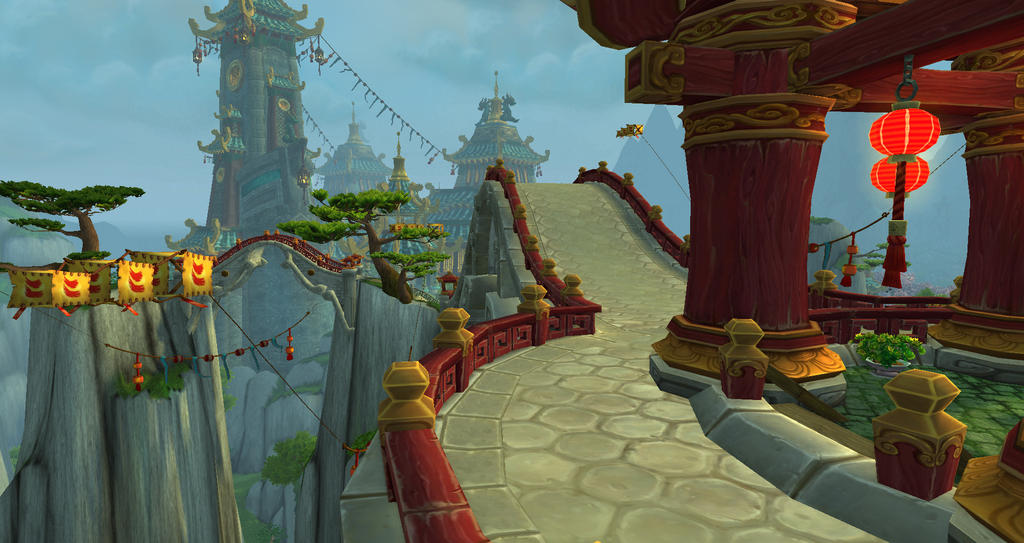 Red Ridge Bridge Wow WoW - Jade Forest - Windspire Bridge 8 by byorrsingyr on DeviantArt