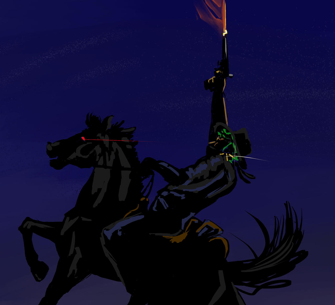 Dark rider by paintwatercoffee on DeviantArt