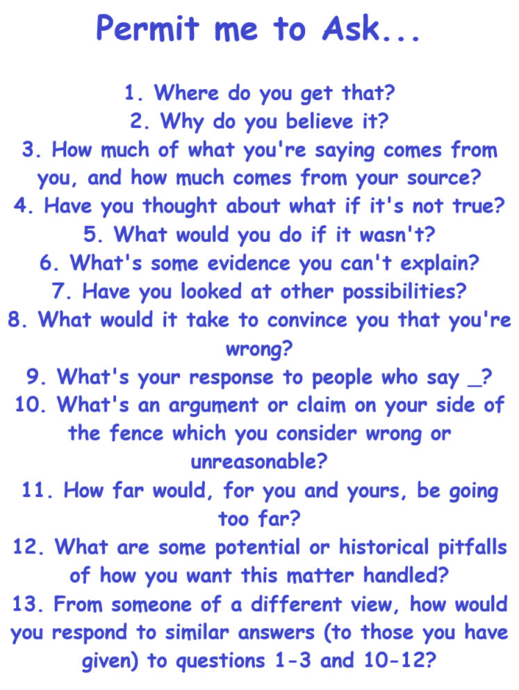 Baker's Dozen: Questions for a Sensible Debate by DragonTamer2000 on ...