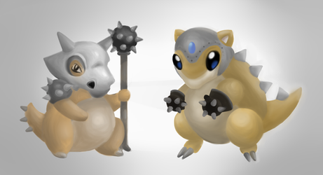 Cubone and Sandshrew