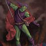 Goblino Reni The Archgreen Goblin defeating Spidey