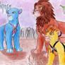 Aqua, Terra and Ven lions