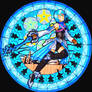 Stained glass Aqua