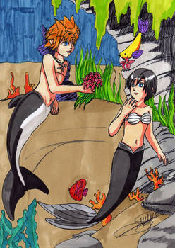 Roxas and Xion, Atlantica