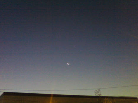 Venus and Crescent Moon