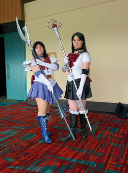 Sailor Saturn and Sailor Pluto