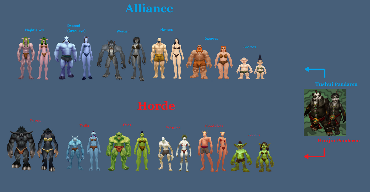 Wow Races Graph WOW races by VVolfSpirit on DeviantArt
