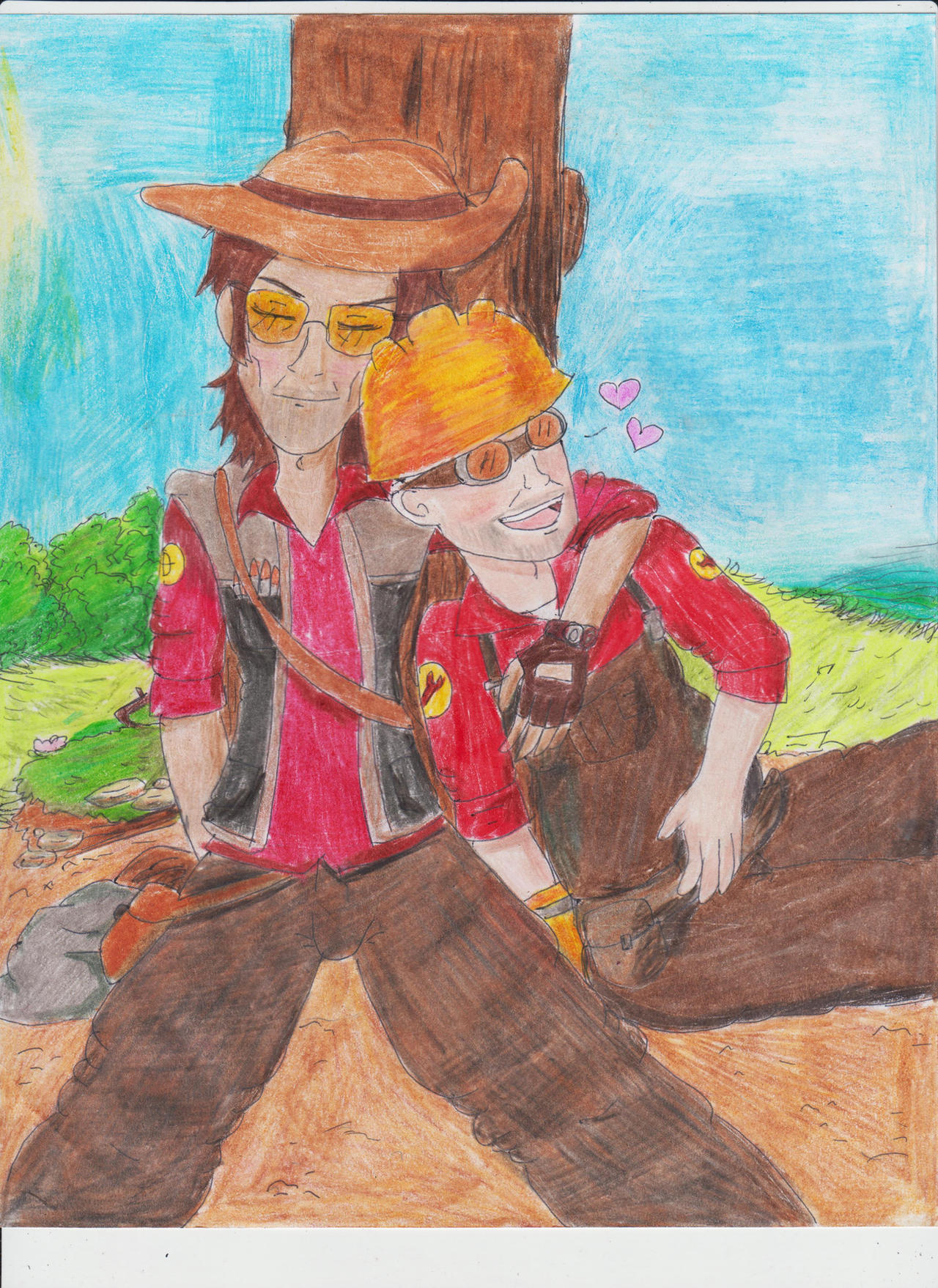 Springtime Engineer Sniper x Engineer springtime by commander-radon on DeviantArt