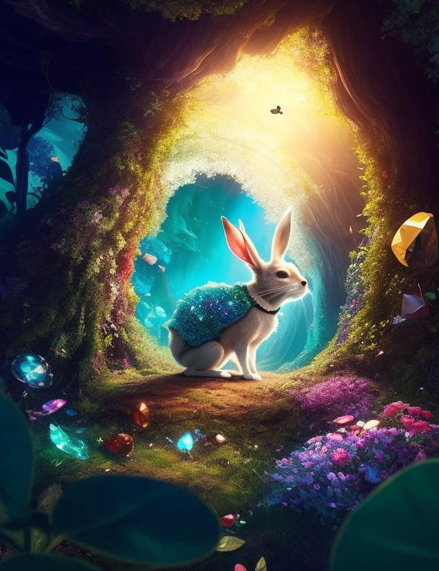 falling down rabbit hole by angieaidigital on DeviantArt