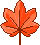 [Pixels] Red Autumn Leaf 3