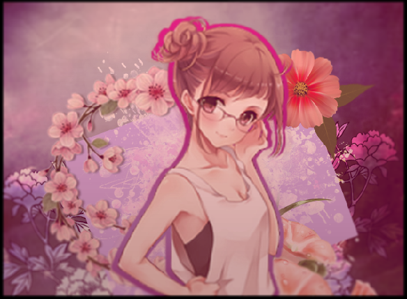 Pink and flowers