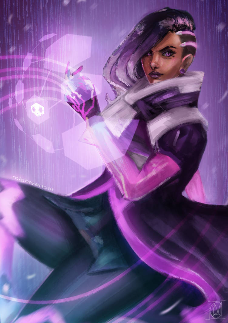 Overwatch - Sombra Fanart by mightyartcat on DeviantArt