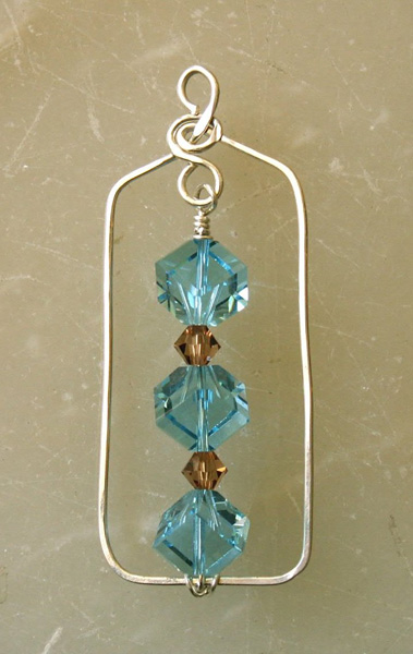 Silver and Crystal Pendant