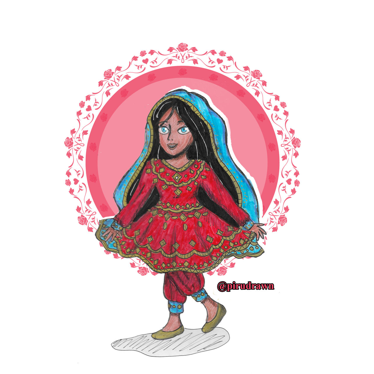 Parvana beautiful red dress by pirumoon on DeviantArt