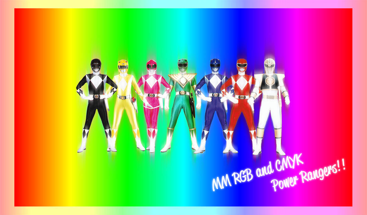 Rgb Power Rangers Rgb Cmyk Mmpr by AlexMercury16 on DeviantArt