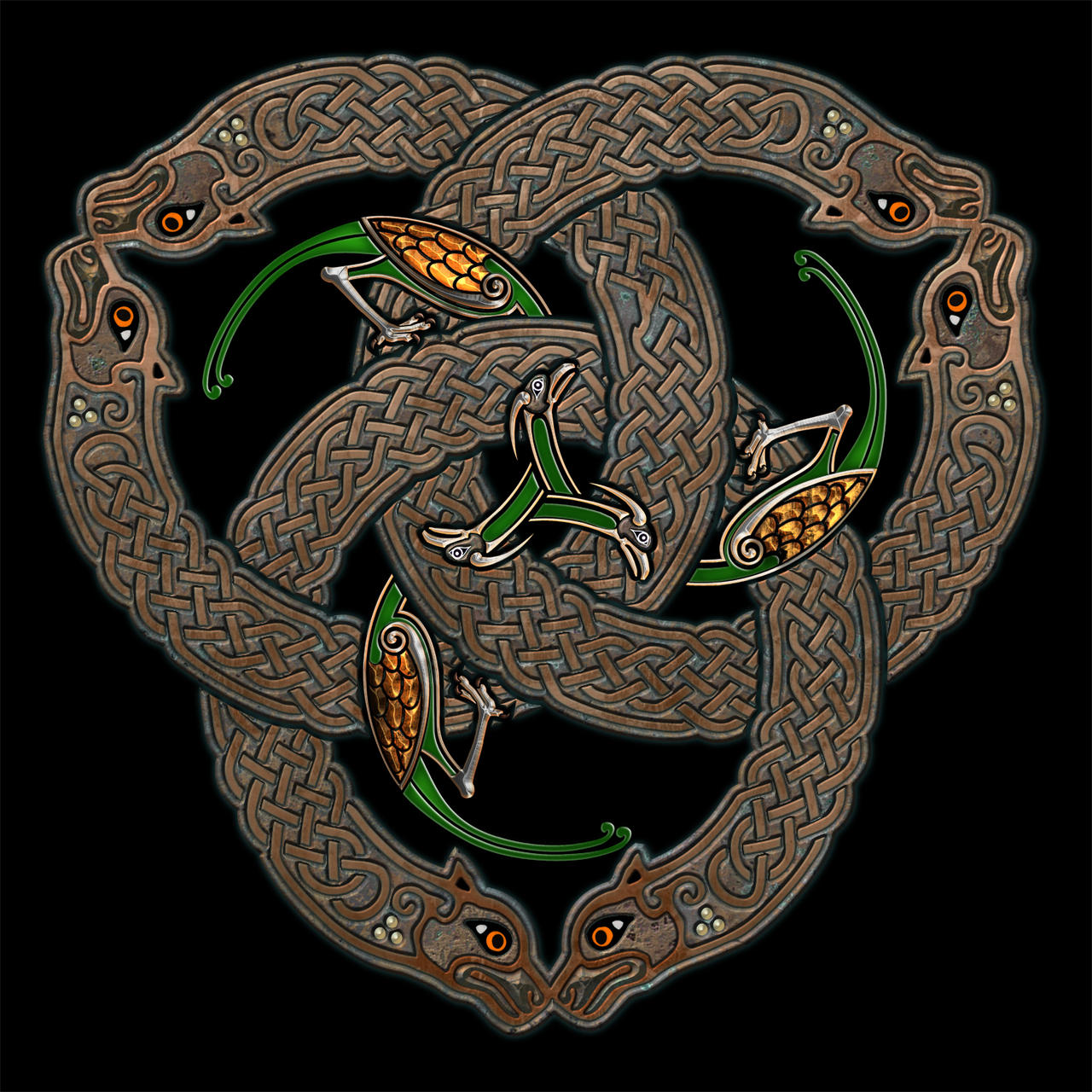 Knot Working Celtic Knotwork Birds and Dogs by Knotworking on DeviantArt