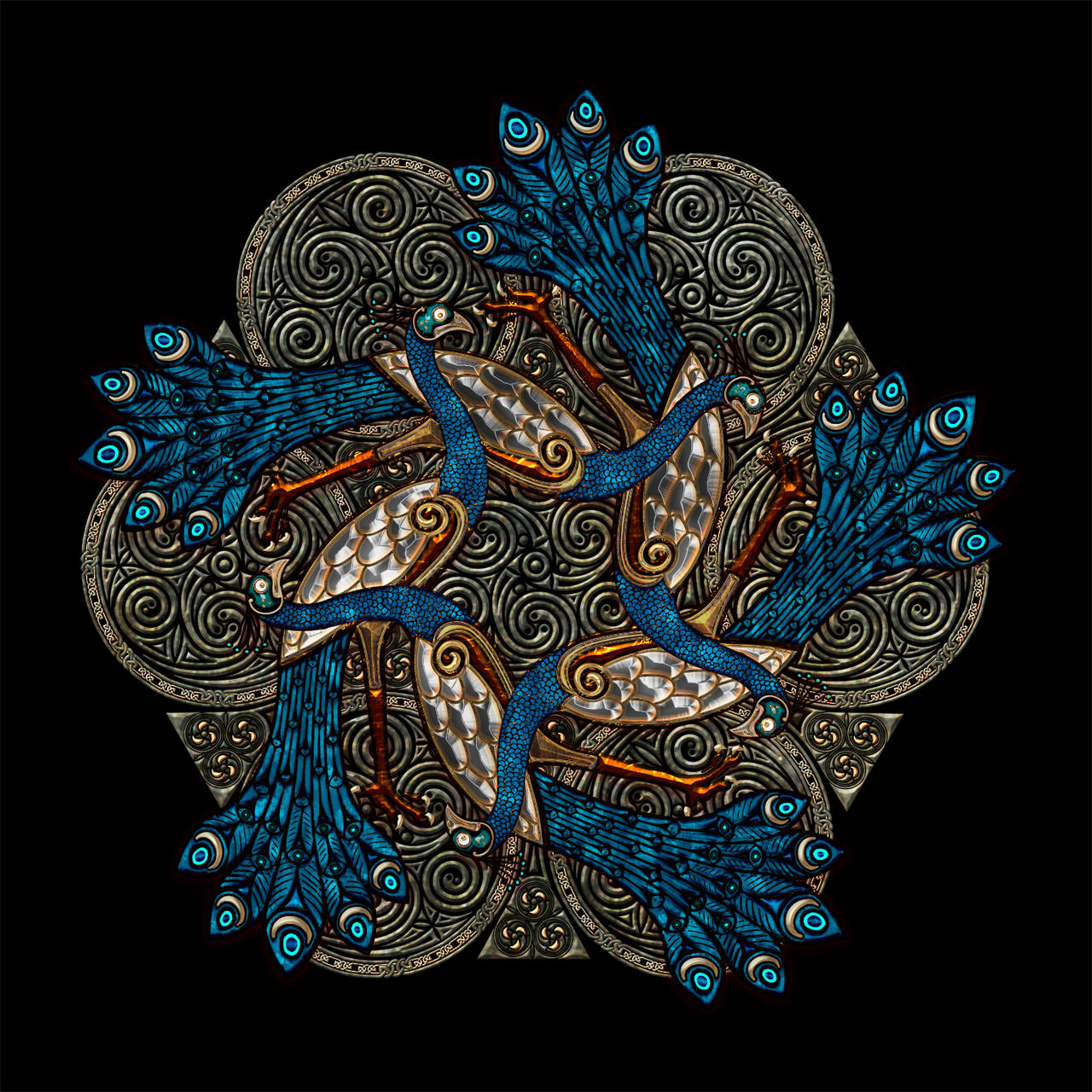 Knot Working Celtic Knotwork Peacock 5 by Knotworking on DeviantArt