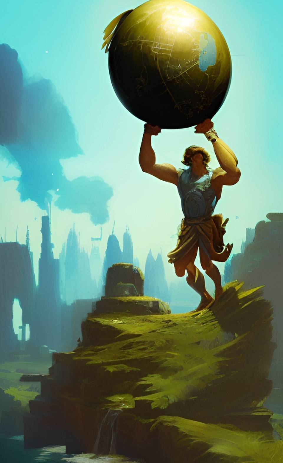 Chriso81 Deviantart Greek God Atlas ..AI generated by chriso81 on DeviantArt