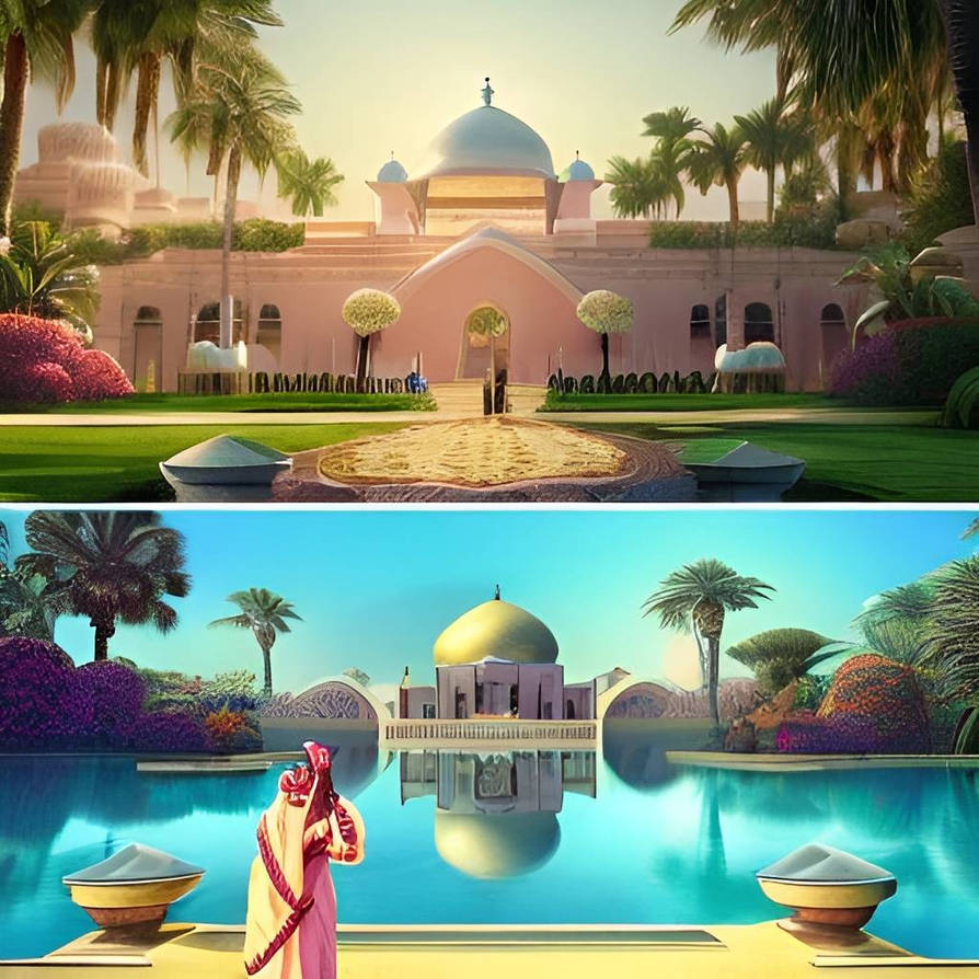 Chriso81 Deviantart Arabian palace paradise by chriso81 on DeviantArt