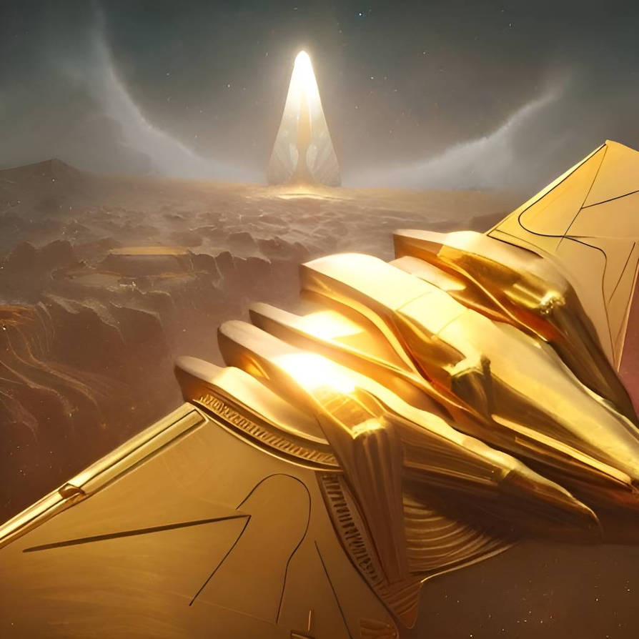 Samarian Rockets Golden Ancient Sumerian Aircraft by chriso81 on DeviantArt