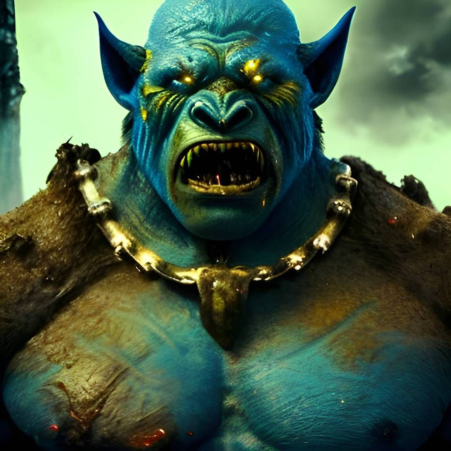 Chriso81 Deviantart Huge Scary looking Orc, with sharp teeth by chriso81 on DeviantArt