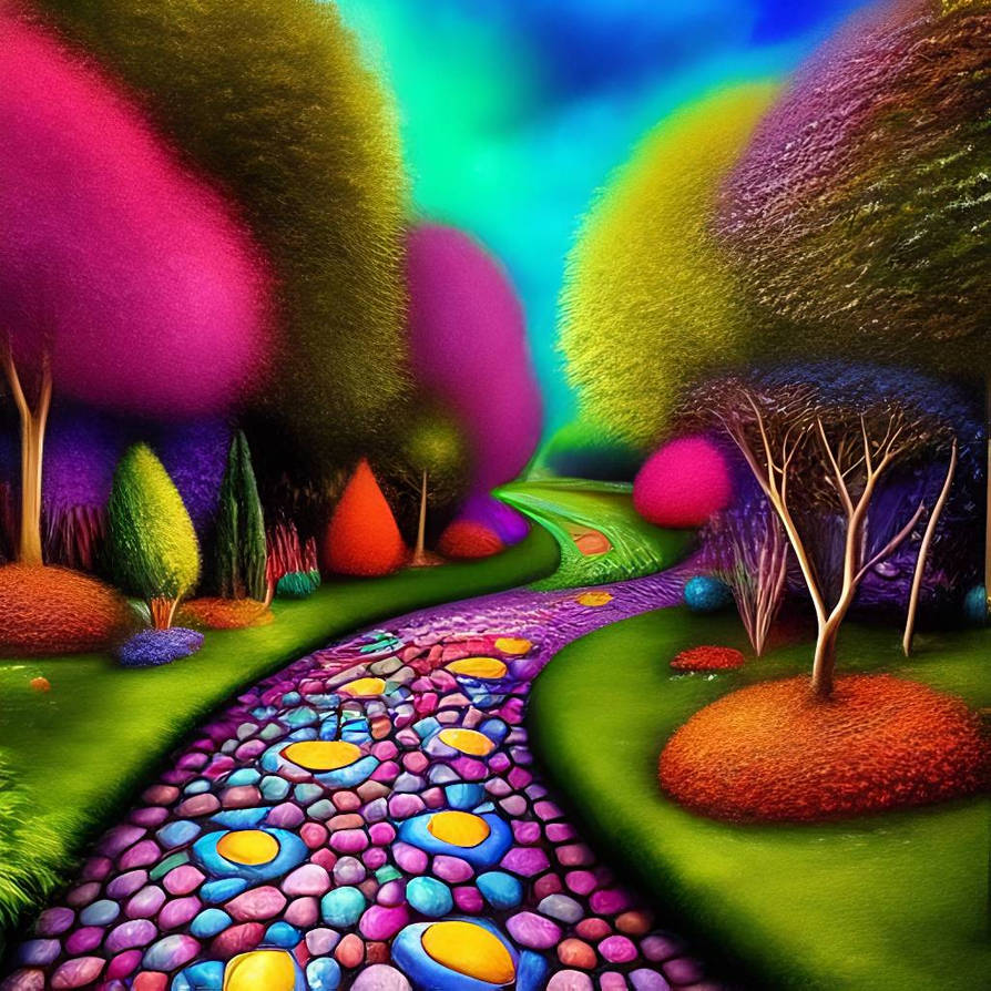 Fanatsy Cobbled Path Fantasy cobble stone path in a fantasy forest by chriso81 on DeviantArt
