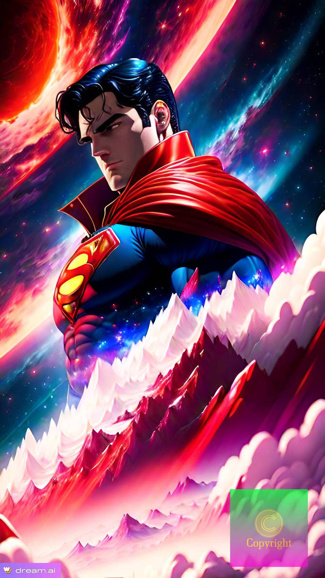 Chriso81 Deviantart Superman with a planetary background by chriso81 on DeviantArt