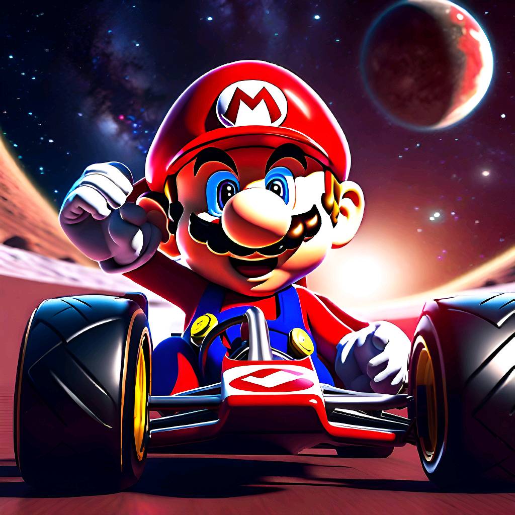 Chriso81 Deviantart Mario kart on the moon by chriso81 on DeviantArt