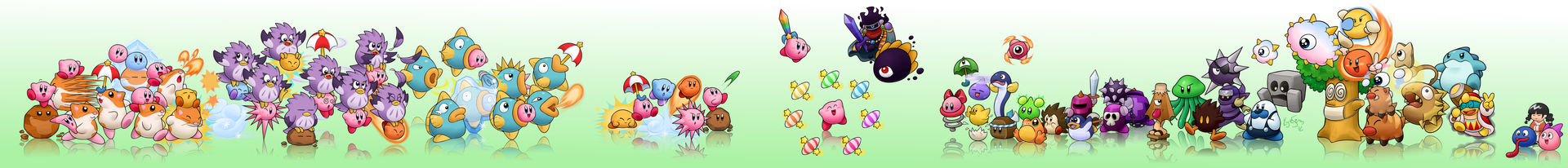 Kirby's Dream Land 2 LP character art