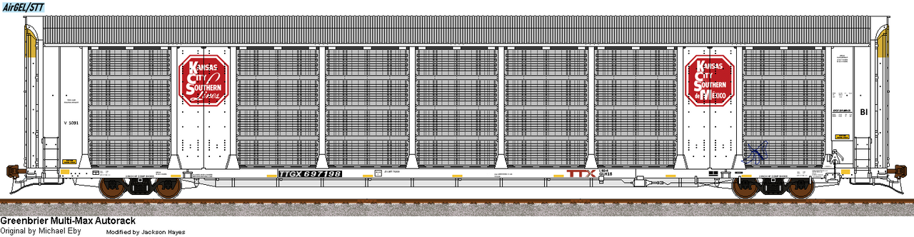 Kcs Auto Rack TTGX (KCS) Greenbrier Multi-Max Autorack by Jaxanator25 on DeviantArt