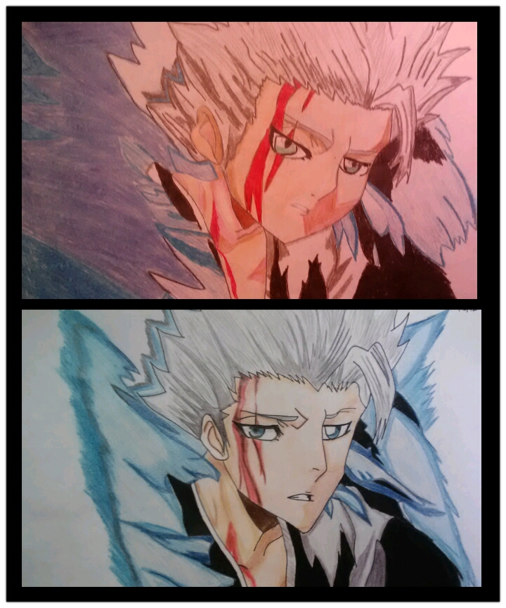 Toshiro's  Bankai comparison