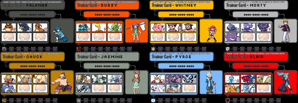 Johto Gym Leader Cards by MDCCLXXVI on DeviantArt Johto Gym Leader Cards by MDCCLXXVI on DeviantArt