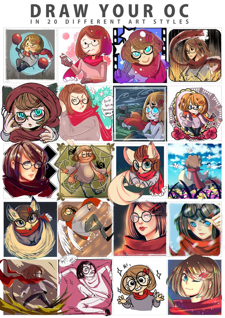 DRAW YOUR OC 20 Art Styles Speedpaint By Maricaripan On DeviantArt draw-your-oc-20-art-styles-speedpaint-by-maricaripan-on-deviantart