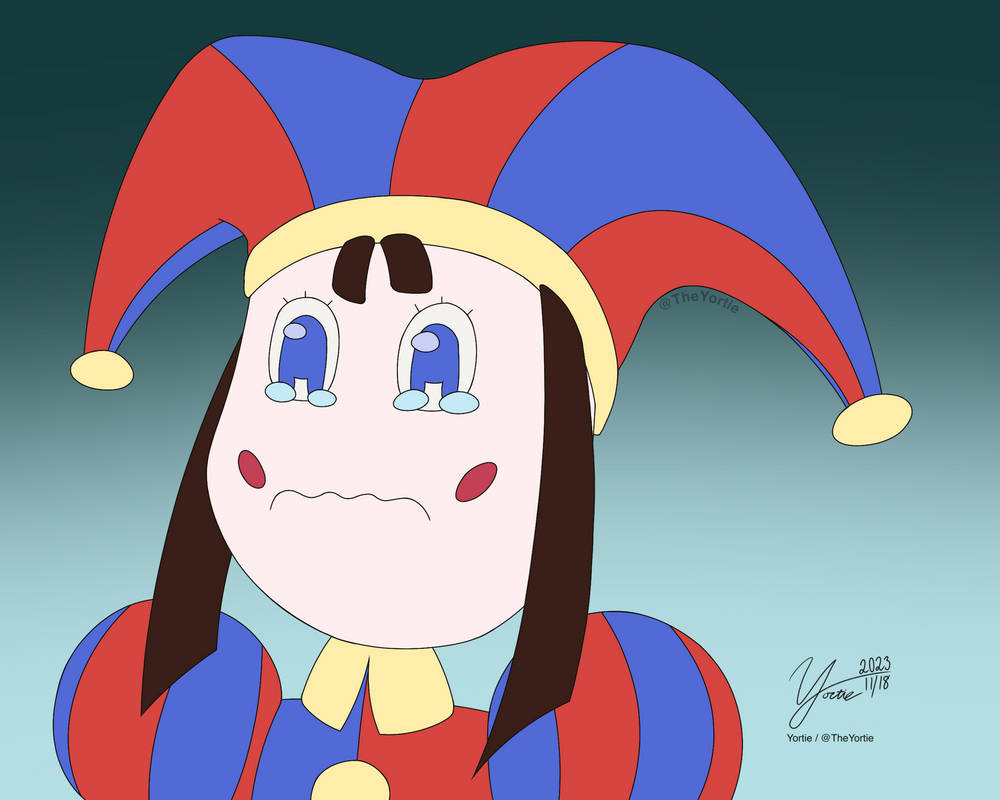 Sad Pomni By Yortie On DeviantArt sad-pomni-by-yortie-on-deviantart