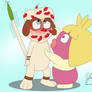 Smoochum loves Smeargle (ART TRADE)