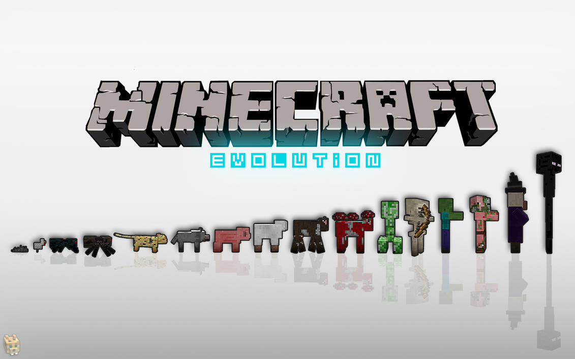 The Minecraft Evolution Wallpaper (Joke) by Dentvanboo on DeviantArt