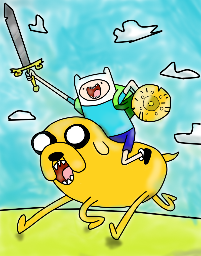 PAINTING TIME FINN AND JAKE MATHEMATICAL BATTLE By Cokedark11 On.