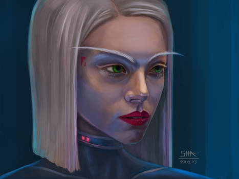 Sci Fi Portrait from head 2