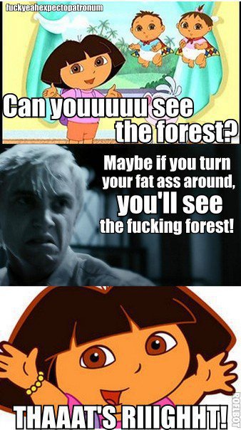 when draco watches dora