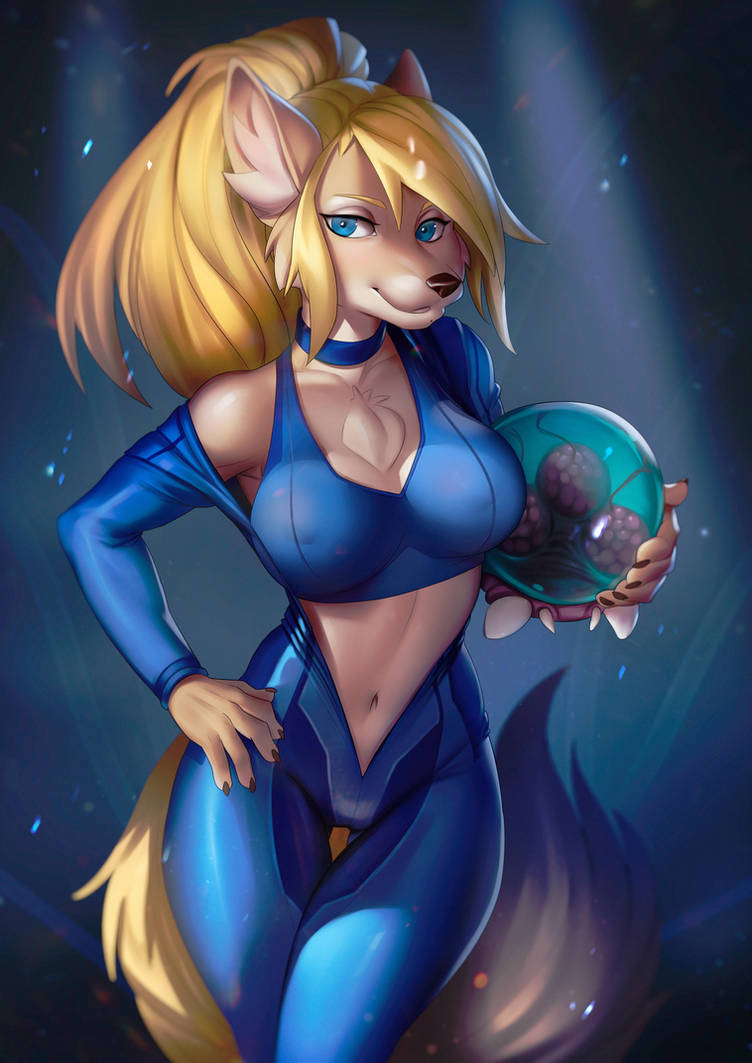 Samus Aran Furry Fox (sports bra)