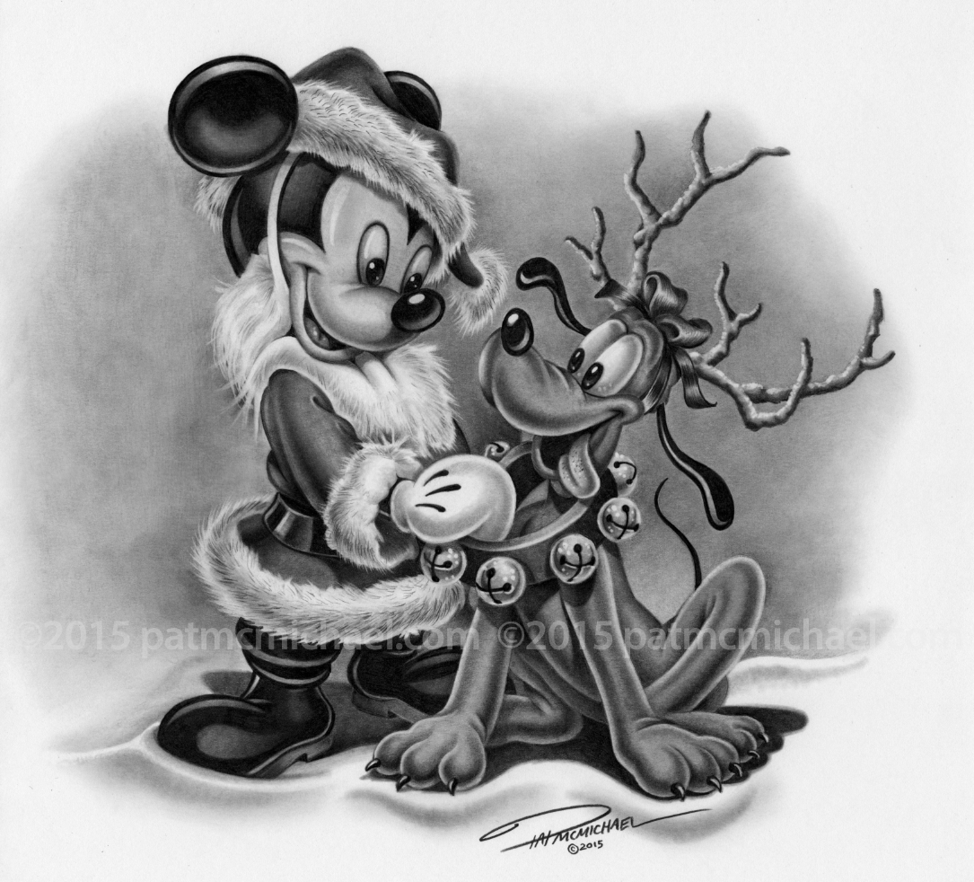 Christmas Card drawing for 2015 by pat-mcmichael